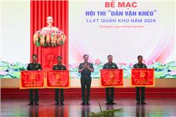 Hội thi “Dân vận khéo” lực lượng vũ trang Quân khu năm 2024 diễn ra thành công tốt đẹp